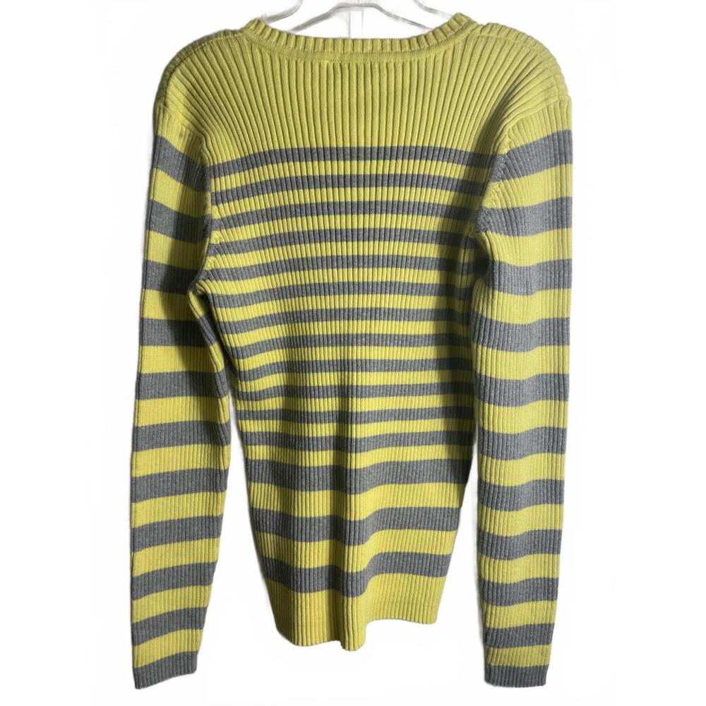 St. John's Bay Sweater Women's Medium Yellow Cotton Y2K 90s - Picture 5 of 6